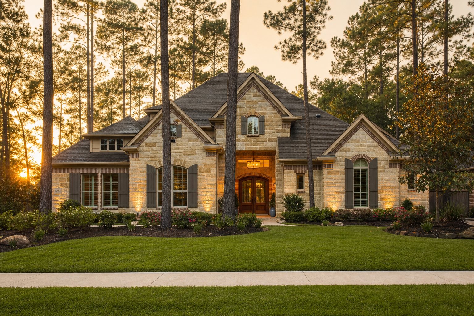 The Woodlands, Texas at golden hour